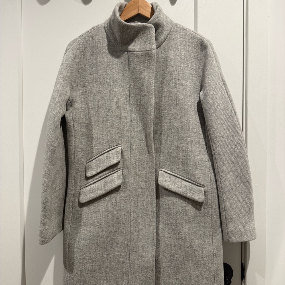 J. Crew Classic Gray Trench Coat